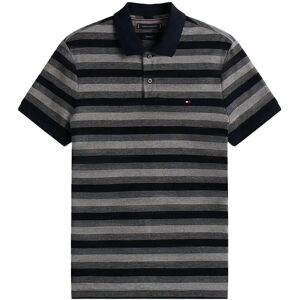 Tommy Hilfiger Stripe Structure Reg Polo XL Black XL Tommy Hilfiger Stripe Structure Reg Polo XL Black XL