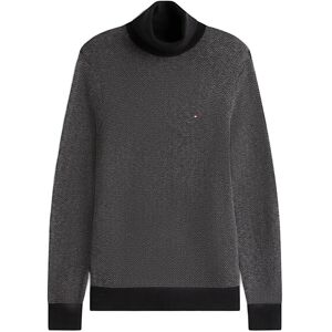 Tommy Hilfiger Pima Ctn Cash Herringbone Roll XS Black XS Tommy Hilfiger Pima Ctn Cash Herringbone Roll XS Black XS