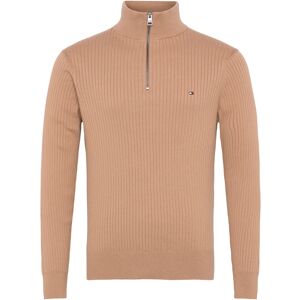 Tommy Hilfiger Pima Ctn Cash Structure Zip Mock XS Beige XS Tommy Hilfiger Pima Ctn Cash Structure Zip Mock XS Beige XS