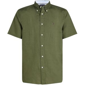 Tommy Hilfiger Linen Blend Solid Ss Rf Shirt S Green S Tommy Hilfiger Linen Blend Solid Ss Rf Shirt S Green S