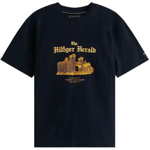 Tommy Hilfiger Herald Skyline Graphic Tee XL Navy XL Tommy Hilfiger Herald Skyline Graphic Tee XL Navy XL