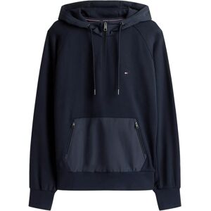 Tommy Hilfiger Mix Media 1/4 Zip Hoody XS Navy XS Tommy Hilfiger Mix Media 1/4 Zip Hoody XS Navy XS
