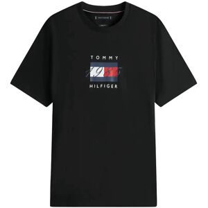 Tommy Hilfiger Linear Flag Graphic Tee M Black M Tommy Hilfiger Linear Flag Graphic Tee M Black M