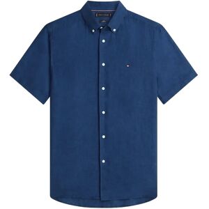 Tommy Hilfiger Pigment Dyed Linen Rf Shirt S/S XXL Navy XXL Tommy Hilfiger Pigment Dyed Linen Rf Shirt S/S XXL Navy XXL