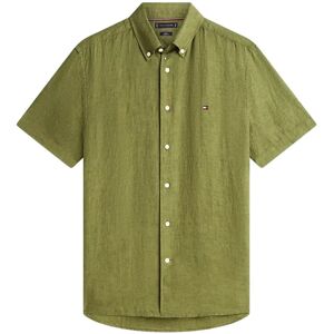 Tommy Hilfiger Pigment Dyed Linen Rf Shirt S/S XXL Green XXL Tommy Hilfiger Pigment Dyed Linen Rf Shirt S/S XXL Green XXL