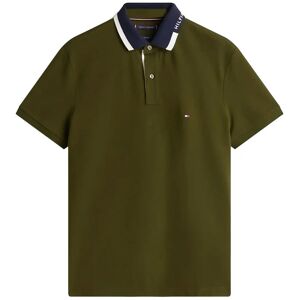 Tommy Hilfiger Pique Grafic Collar Reg Polo S Khaki S Tommy Hilfiger Pique Grafic Collar Reg Polo S Khaki S