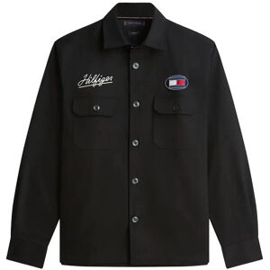 Tommy Hilfiger Herringbone Overshirt M Black M Tommy Hilfiger Herringbone Overshirt M Black M