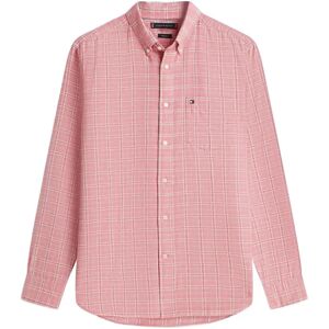 Tommy Hilfiger Brushed Linen Medium Check XL Pink XL Tommy Hilfiger Brushed Linen Medium Check XL Pink XL