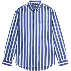 Tommy Hilfiger Flex Poplin Bold Stripe Shirt XL Blue XL Tommy Hilfiger Flex Poplin Bold Stripe Shirt XL Blue XL