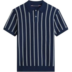 Tommy Hilfiger Knitted Vertical Stripe Ss Polo XL Navy XL Tommy Hilfiger Knitted Vertical Stripe Ss Polo XL Navy XL