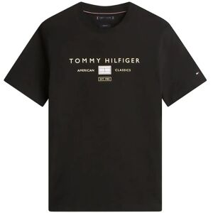 Tommy Hilfiger Brand Love Mono Stack Tee S Black S Tommy Hilfiger Brand Love Mono Stack Tee S Black S