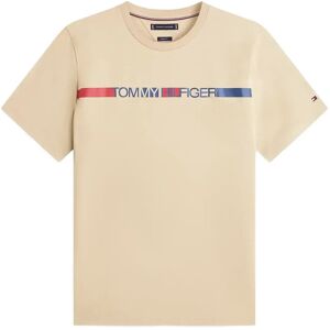 Tommy Hilfiger Brand Love Stripe Tee M Beige M Tommy Hilfiger Brand Love Stripe Tee M Beige M