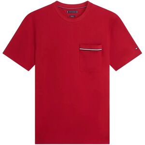 Tommy Hilfiger Global Stripe Pique Pocket Tee XL Red XL Tommy Hilfiger Global Stripe Pique Pocket Tee XL Red XL