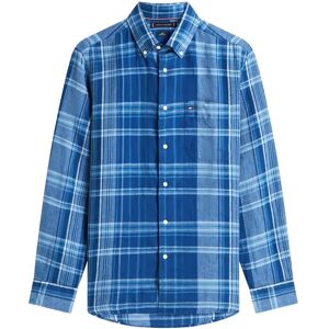 Tommy Hilfiger Linen Summer Madras Rf Shirt M Blue M Tommy Hilfiger Linen Summer Madras Rf Shirt M Blue M