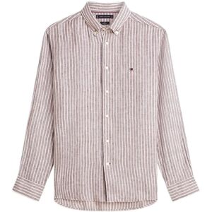Tommy Hilfiger Linen Bengal Stripe Rf Shirt XL Brown XL Tommy Hilfiger Linen Bengal Stripe Rf Shirt XL Brown XL