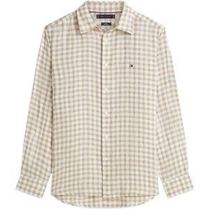 Tommy Hilfiger Linen Essential Gingham Rf Shirt L Beige L Tommy Hilfiger Linen Essential Gingham Rf Shirt L Beige L