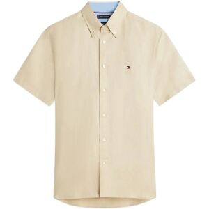Tommy Hilfiger Linen Blend Solid Ss Rf Sht XL Beige XL Tommy Hilfiger Linen Blend Solid Ss Rf Sht XL Beige XL