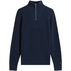 Tommy Hilfiger Fisherman Rib Zip Mock XS Navy XS Tommy Hilfiger Fisherman Rib Zip Mock XS Navy XS