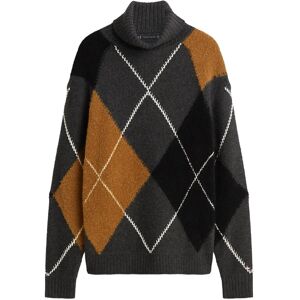 Tommy Hilfiger Argyle Roll Neck M Grey M Tommy Hilfiger Argyle Roll Neck M Grey M