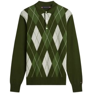 Tommy Hilfiger Argyle Ls Rugby XL Green XL Tommy Hilfiger Argyle Ls Rugby XL Green XL