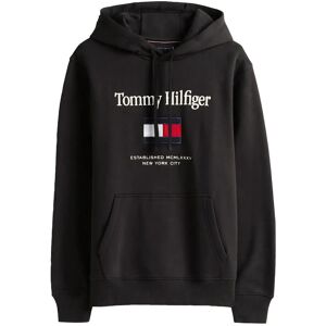 Tommy Hilfiger Tommy Embro Flag Hoodie M Black M Tommy Hilfiger Tommy Embro Flag Hoodie M Black M