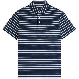 Tommy Hilfiger Single Jersey Stripe Reg Polo XS Navy XS Tommy Hilfiger Single Jersey Stripe Reg Polo XS Navy XS