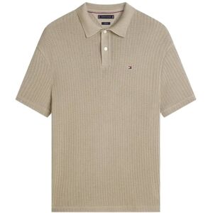 Tommy Hilfiger Open Knit Relaxed Fit Polo XL Beige XL Tommy Hilfiger Open Knit Relaxed Fit Polo XL Beige XL