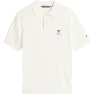 Tommy Hilfiger Cable Short Sleeve Polo XL Cream XL Tommy Hilfiger Cable Short Sleeve Polo XL Cream XL