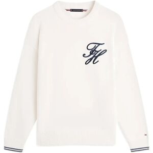 Tommy Hilfiger Chunky Cotton Crew Neck XXL Cream XXL Tommy Hilfiger Chunky Cotton Crew Neck XXL Cream XXL