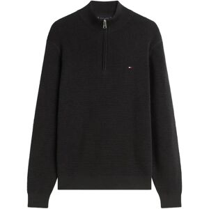 Tommy Hilfiger Seasonal Structure Zip Mock M Black M Tommy Hilfiger Seasonal Structure Zip Mock M Black M