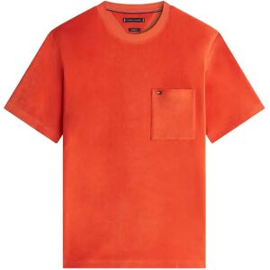 Tommy Hilfiger Towelling T-Shirt S Orange S Tommy Hilfiger Towelling T-Shirt S Orange S