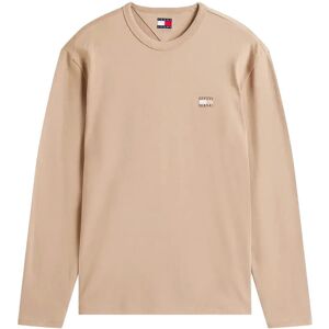 Tommy Jeans Tjm Reg Badge Tee Ls XXXL Beige XXXL Tommy Jeans Tjm Reg Badge Tee Ls XXXL Beige XXXL