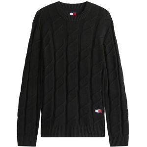 Tommy Jeans Tjm Reg Chunky Cable Knt Swt Ext XXXL Black XXXL Tommy Jeans Tjm Reg Chunky Cable Knt Swt Ext XXXL Black XXXL