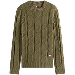 Tommy Jeans Tjm Reg Chunky Cable Knt Swt Ext XXXL Khaki XXXL Tommy Jeans Tjm Reg Chunky Cable Knt Swt Ext XXXL Khaki XXXL