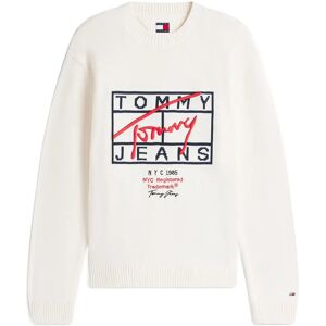 Tommy Jeans Tjm Reg Signature Sweater Ext XXXL White XXXL Tommy Jeans Tjm Reg Signature Sweater Ext XXXL White XXXL
