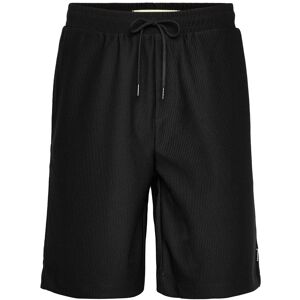 Woodbird Wbben Plisse Shorts L Black L Woodbird Wbben Plisse Shorts L Black L