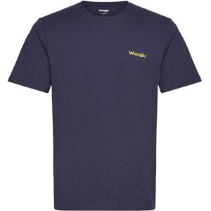 Wrangler Small Logo Tee S Navy S Wrangler Small Logo Tee S Navy S