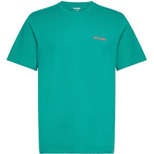 Wrangler Small Logo Tee S Green S Wrangler Small Logo Tee S Green S