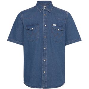 Wrangler Ss Western Shirt M Blue M Wrangler Ss Western Shirt M Blue M