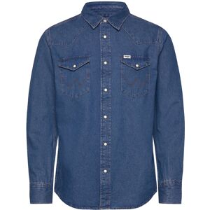 Wrangler Western Shirt M Blue M Wrangler Western Shirt M Blue M
