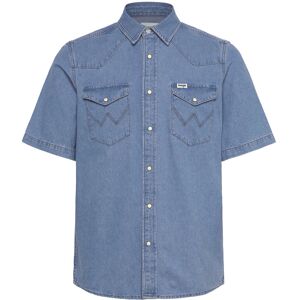 Wrangler Ss Western Shirt L Blue L Wrangler Ss Western Shirt L Blue L