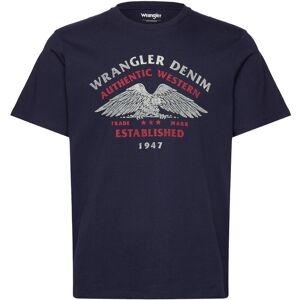 Wrangler Americana Tee S Navy S Wrangler Americana Tee S Navy S