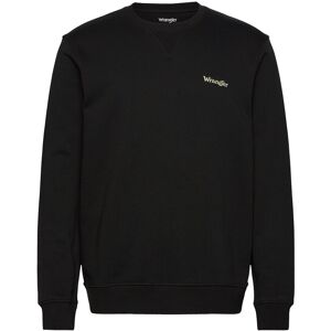 Wrangler Small Logo Crew S Black S Wrangler Small Logo Crew S Black S