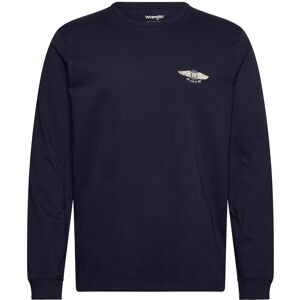 Wrangler Ls Americana Tee M Navy M Wrangler Ls Americana Tee M Navy M