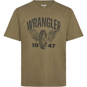 Wrangler Americana Tee S Khaki S Wrangler Americana Tee S Khaki S