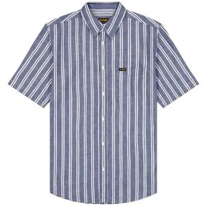 Wrangler Ss Chambray Shirt M x 00 Blue M x 00 Wrangler Ss Chambray Shirt M x 00 Blue M x 00