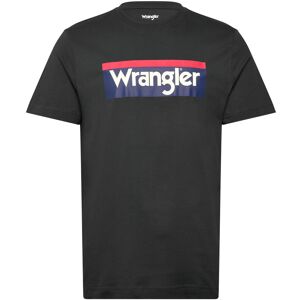 Wrangler 3Clr Logo Tee S Black S Wrangler 3Clr Logo Tee S Black S