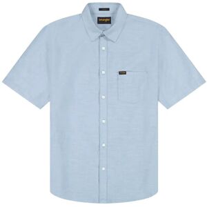 Wrangler Ss 1 Pkt Shirt M x 00 Blue M x 00 Wrangler Ss 1 Pkt Shirt M x 00 Blue M x 00