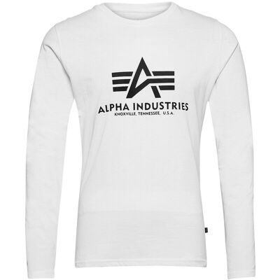 Alpha Industries Basic Longsleeve Bl M White M Alpha Industries Basic Longsleeve Bl M White M