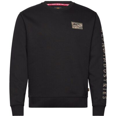 Alpha Industries Camo Sleeve Sweatshirt XL Black XL Alpha Industries Camo Sleeve Sweatshirt XL Black XL